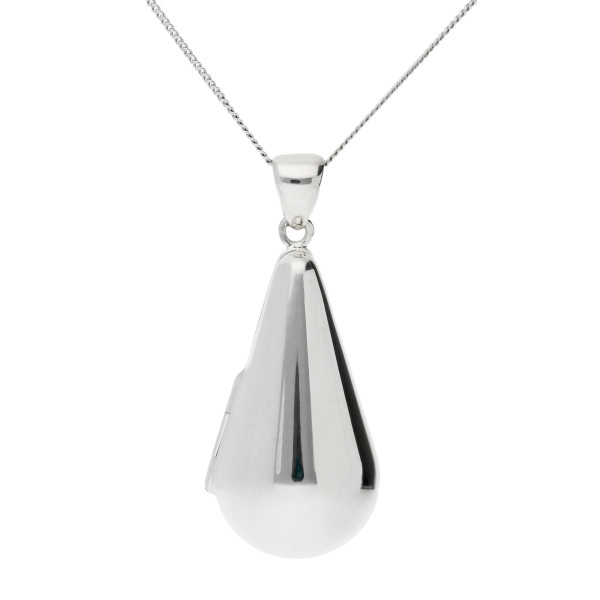 Sterling Silver Teardrop Locket
