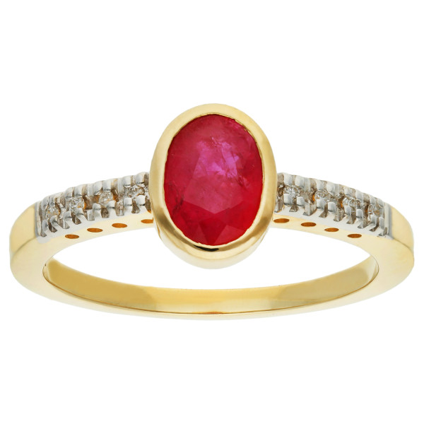 9ct Gold 0.90ct Ruby Cocktail Ring