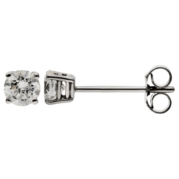 18ct White Gold 0.64ct Natural Diamond Earrings