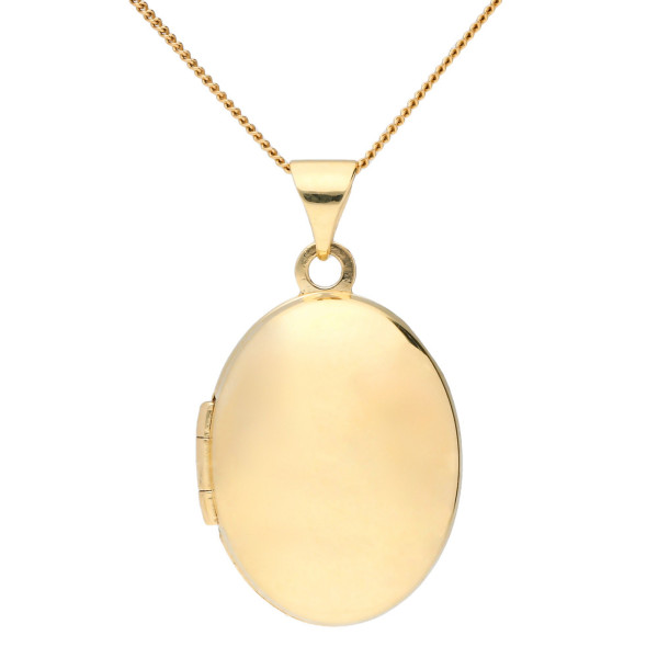 9ct Gold Oval Locket