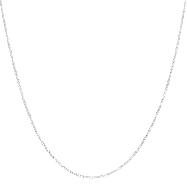 9ct White Gold Filed 0.74 mm Curb Chain