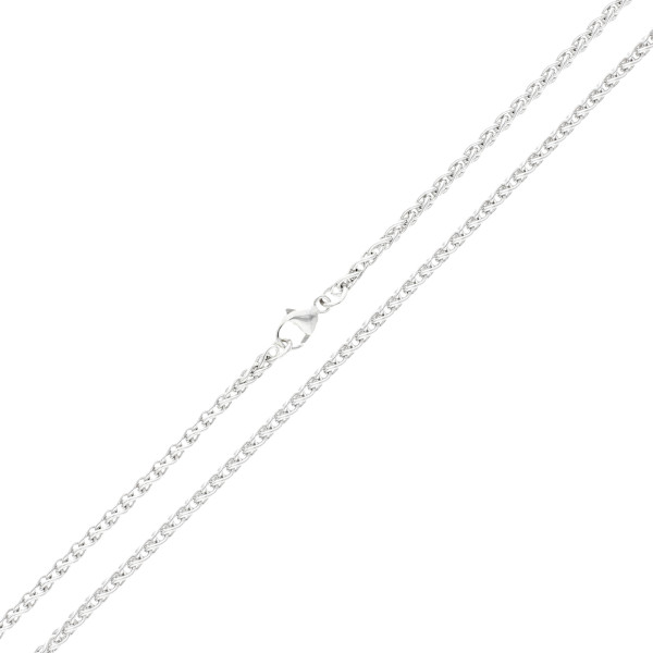 9ct White Gold 2.51mm Spiga Chain 