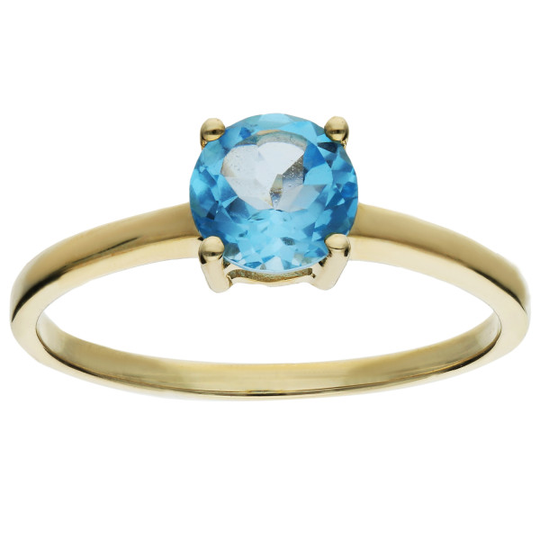 9ct Gold 0.94ct Topaz Solitaire Ring