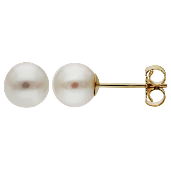 9ct Gold Pearl Stud Earrings