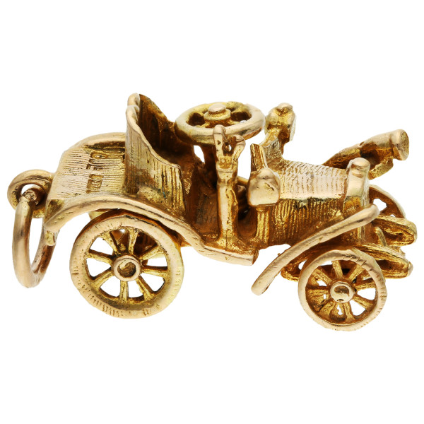 Pre Owned 9ct Yellow Gold Car Charm