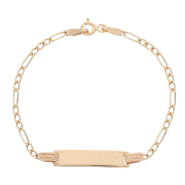 9ct Yellow Gold Childs ID Bracelet