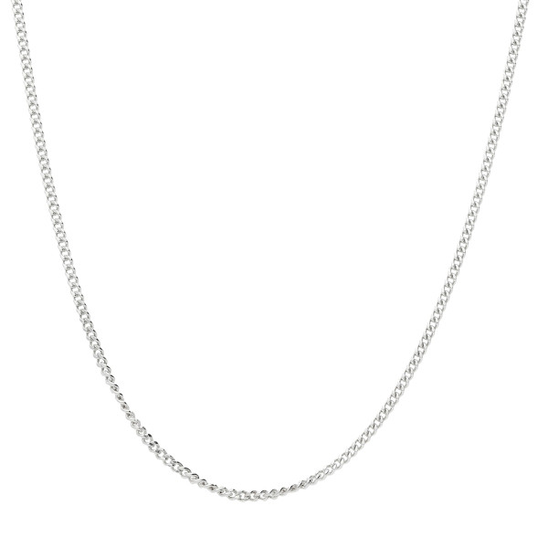 9ct White Gold Filed 1.20mm Curb Chain
