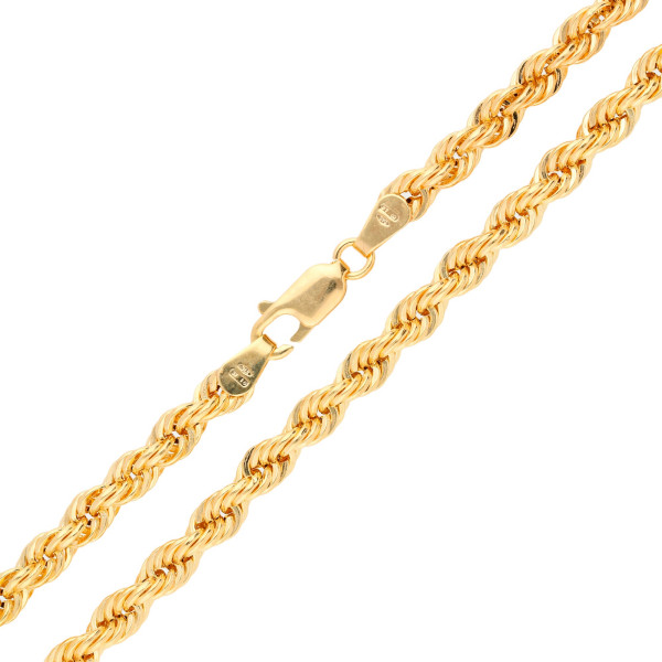 9ct Yellow Gold 3.5mm Rope Chain