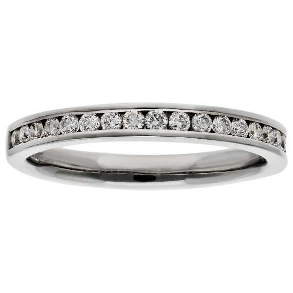 18ct White Gold 0.25ct Diamond Half Eternity Ring