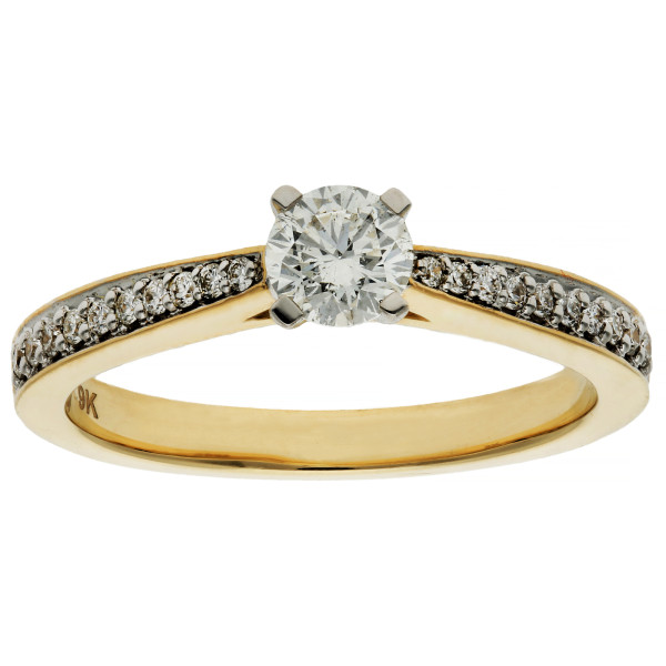 9ct Gold 0.50ct Diamond Solitaire Ring
