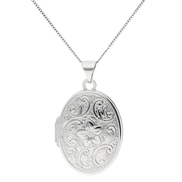 Silver Oval Locket
