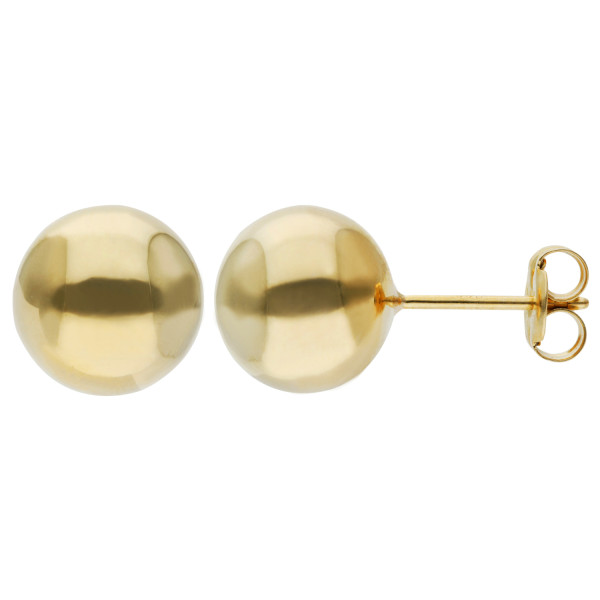9ct Yellow Gold 9mm Ball Studs