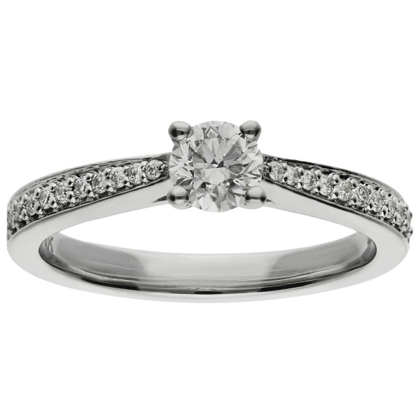 9ct White Gold 0.50ct Diamond Solitaire Ring