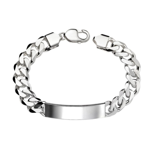 Men's Sterling Silver ID Bracelet