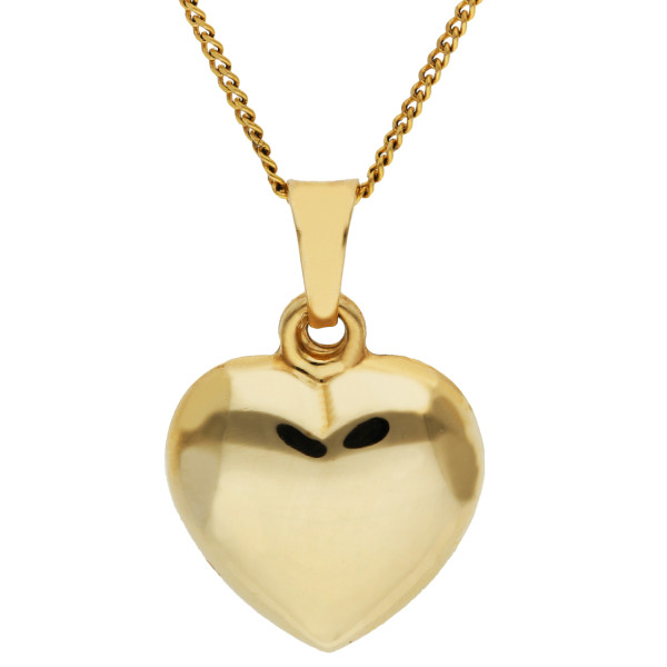 9ct Yellow Gold Heart Pendant
