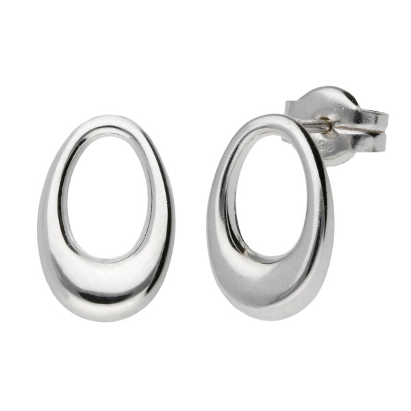 9ct White Gold Stud Earrings