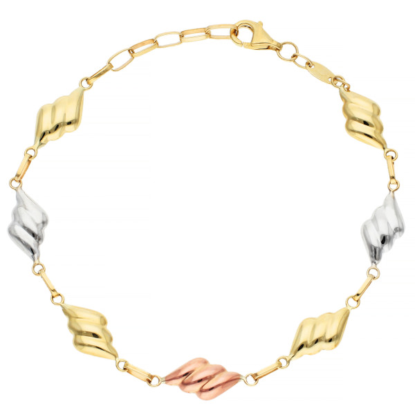 9ct Mixed Gold Fancy Bracelet