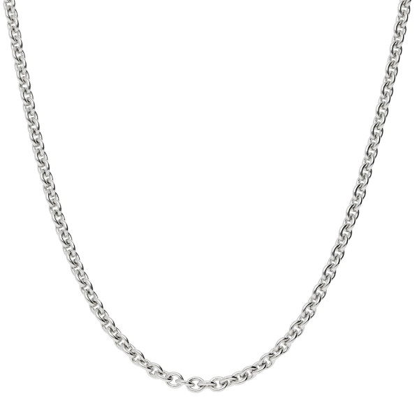 9ct White Gold 1.93mm Close Link Trace Chain