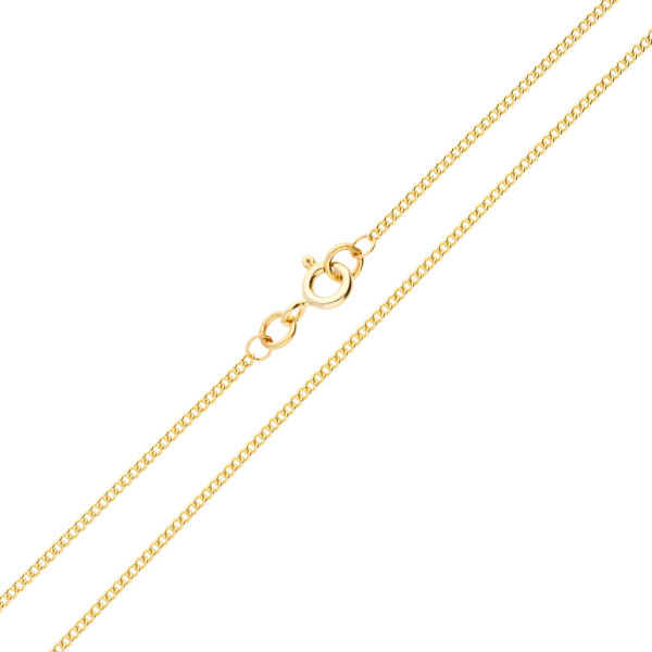 9ct Yellow Gold 1.37mm Curb Chain