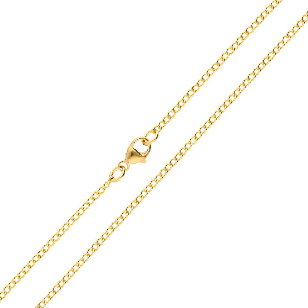 18ct Yellow Gold 1.64mm Curb Chain