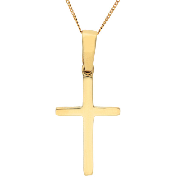 9ct Yellow Gold Cross Pendant