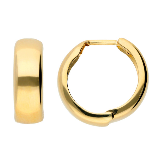 9ct Yellow Gold 12mm Hoop Earrings