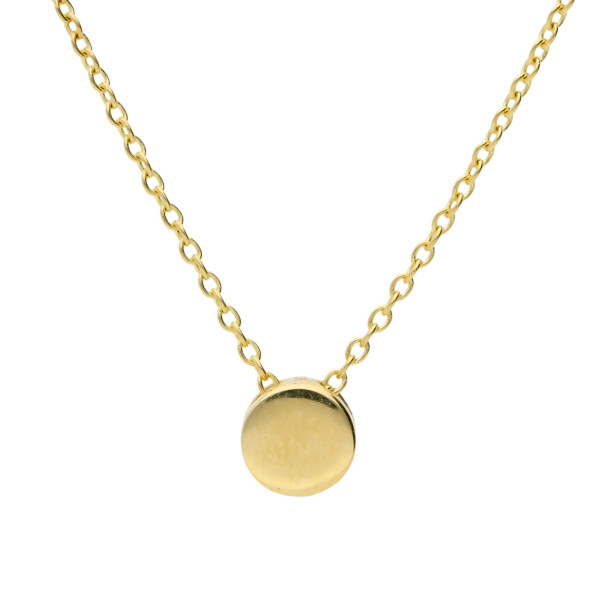 9ct Yellow Gold Disc Pendant