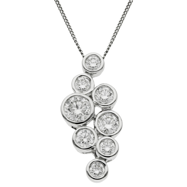 18ct White Gold 0.52ct Diamond Pendant