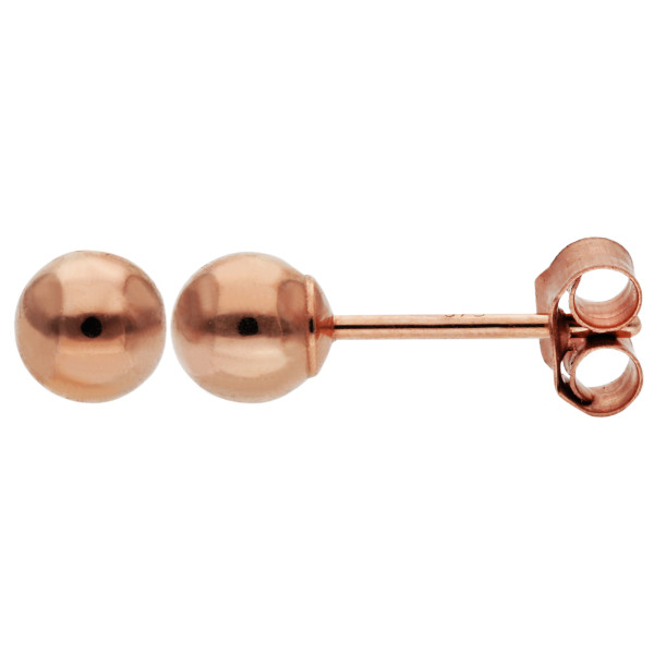 9ct Rose Gold 4mm Ball Stud Earrings