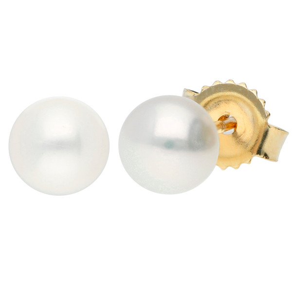 9ct Gold 5mm Freshwater Pearl Earrings