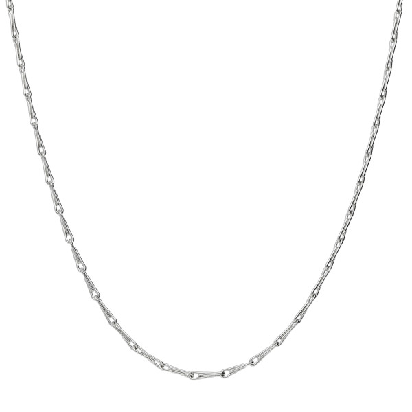 18ct White Gold 1.13mm Barleycorn Chain