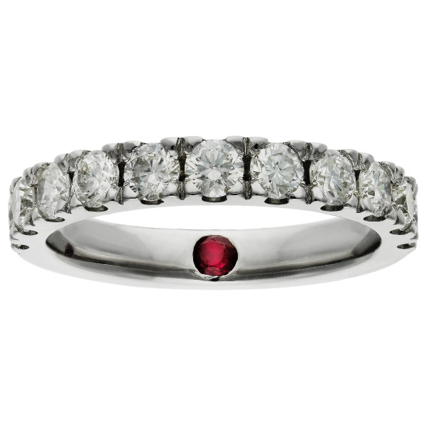 Platinum 1.00ct Half Eternity Ring