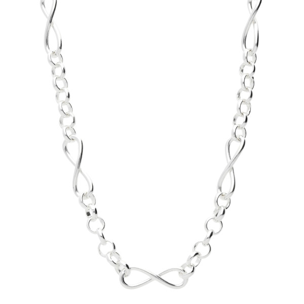 Silver Handmade Infinity Necklace