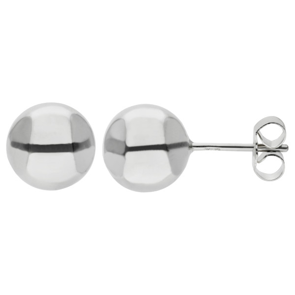 18ct White Gold Stud Earrings
