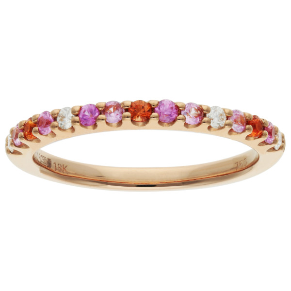 18ct Rose Gold 0.28ct Sapphire Cocktail Ring