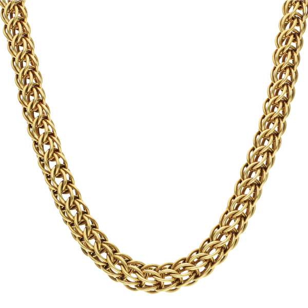Pre Owned 14ct Yellow Gold Round Chainmail Necklace
