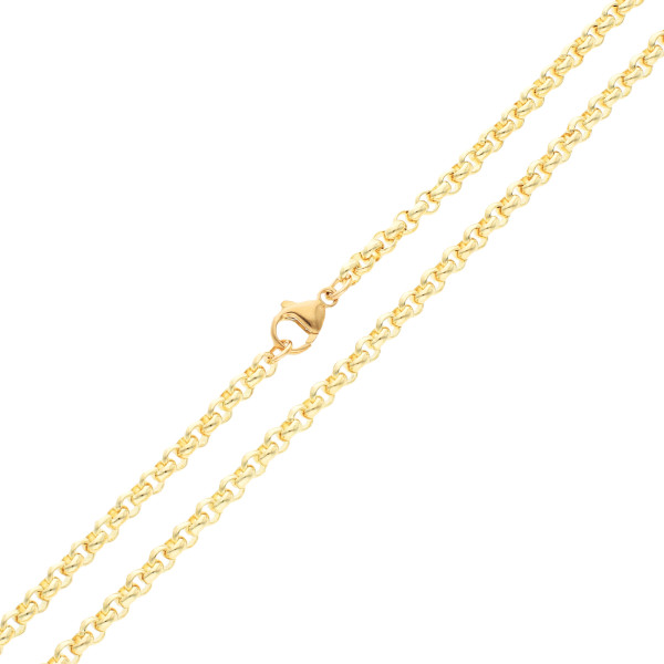 4.39mm 9ct Yellow Gold Belcher Chain