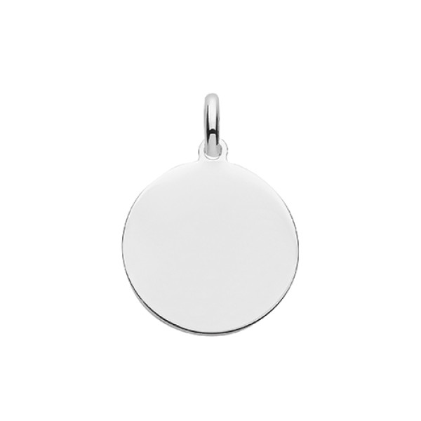 18mm Sterling Silver Disc Pendant
