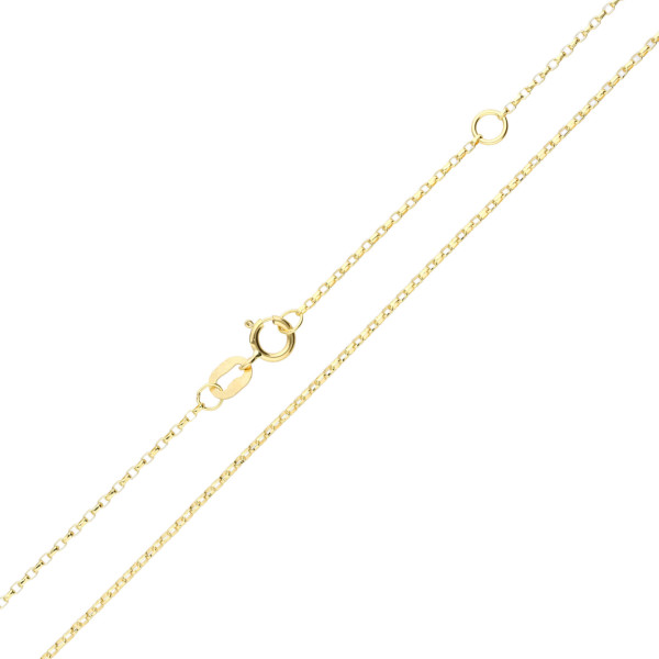 0.95mm 18ct Yellow Gold Belcher Chain