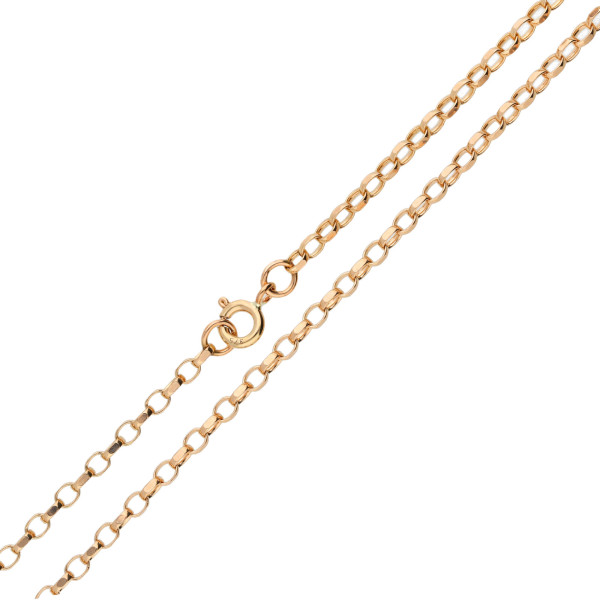 2.35mm Faceted 9ct Rose Gold Maxibel Belcher Chain 