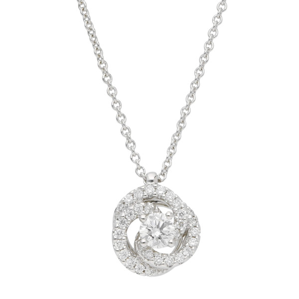 18ct White Gold 0.25ct Diamond Pendant