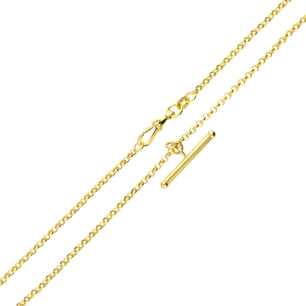 9ct Yellow Gold Albert Chain Necklace 