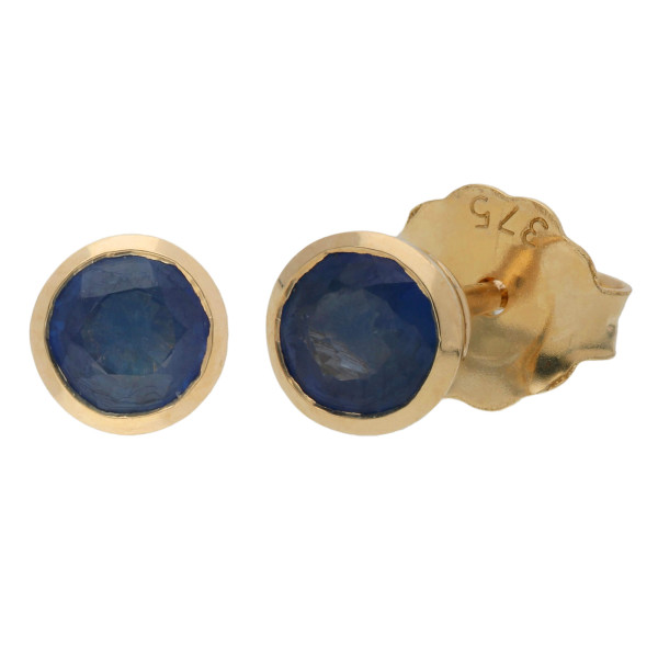 9ct Gold 0.50ct Sapphire Stud Earrings