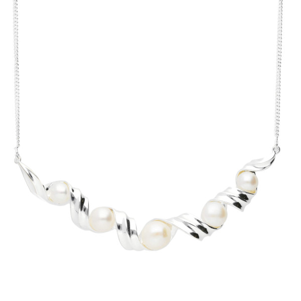 Sterling Silver Pearl Necklace