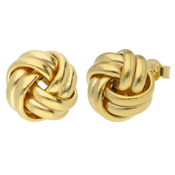 9ct Gold Knot Stud Earrings