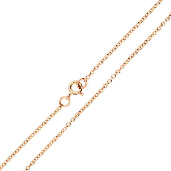 1.76mm 9ct Rose Gold Trace Chain