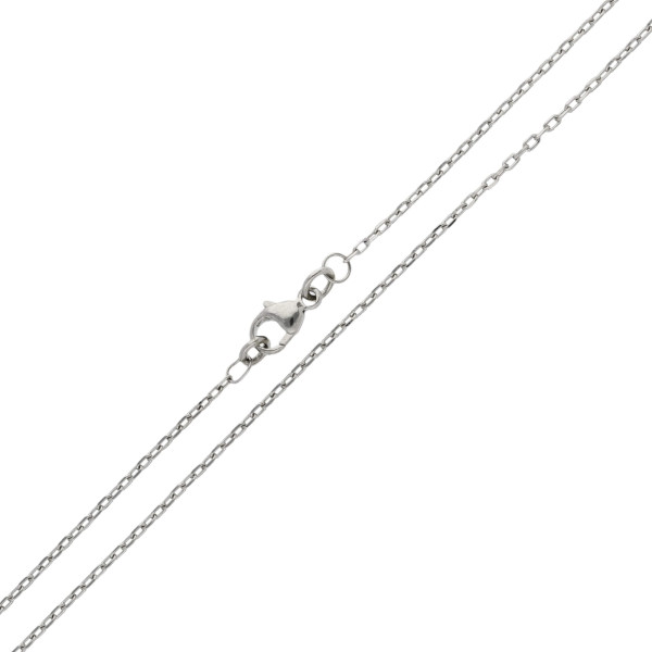 1.15mm Faceted Platinum Trace Chain
