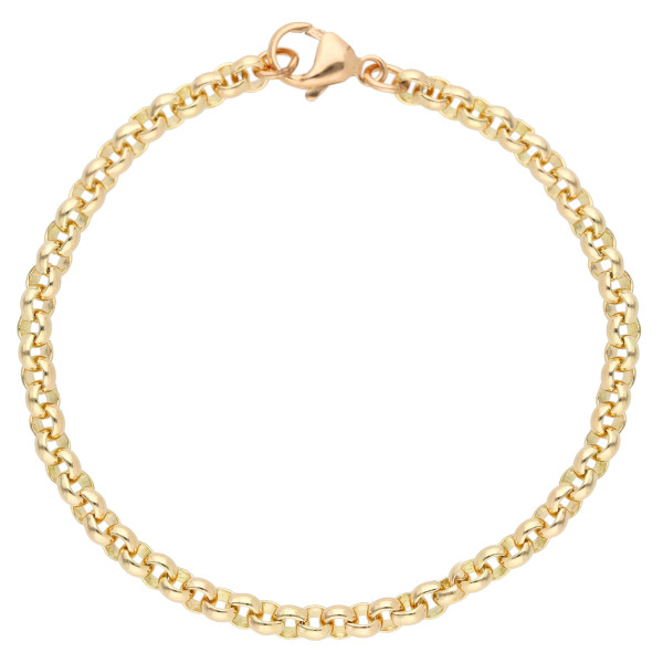 9ct Rose Gold Belcher Chain Bracelet 