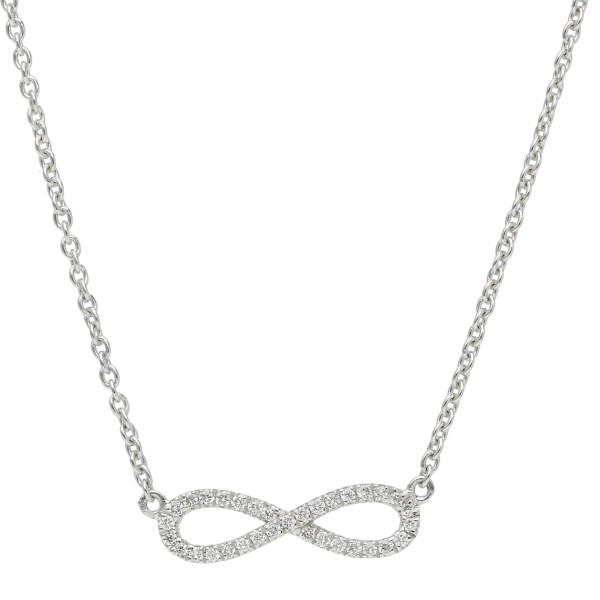 18ct White Gold Diamond Necklace