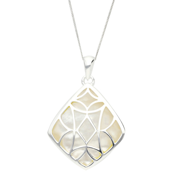 Sterling Silver Mother Of Pearl Pendant